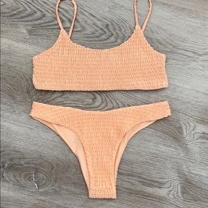 Scrunchie material bikini!
